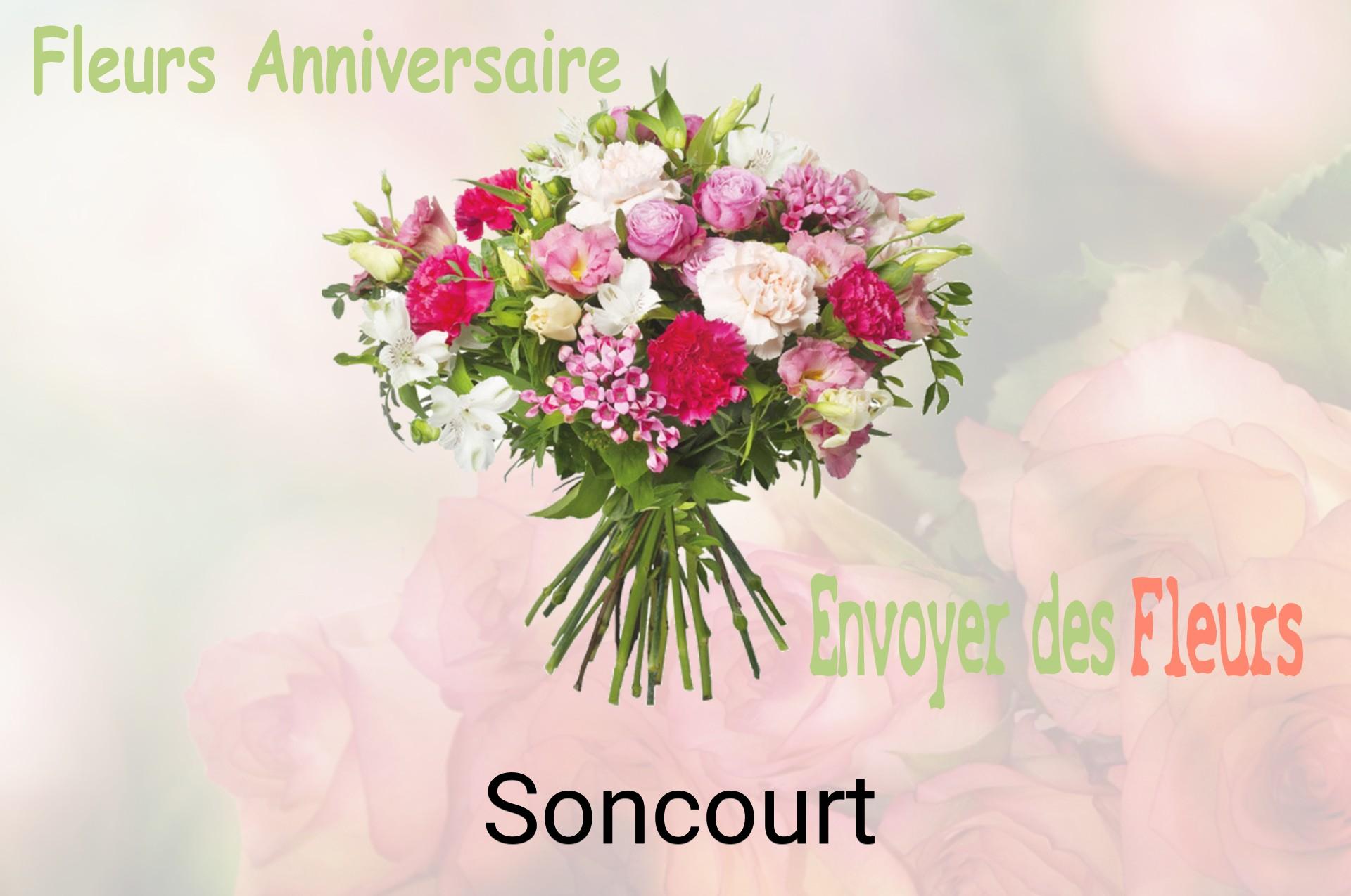 Bouquet de fleurs d’anniversaire livré à Soncourt