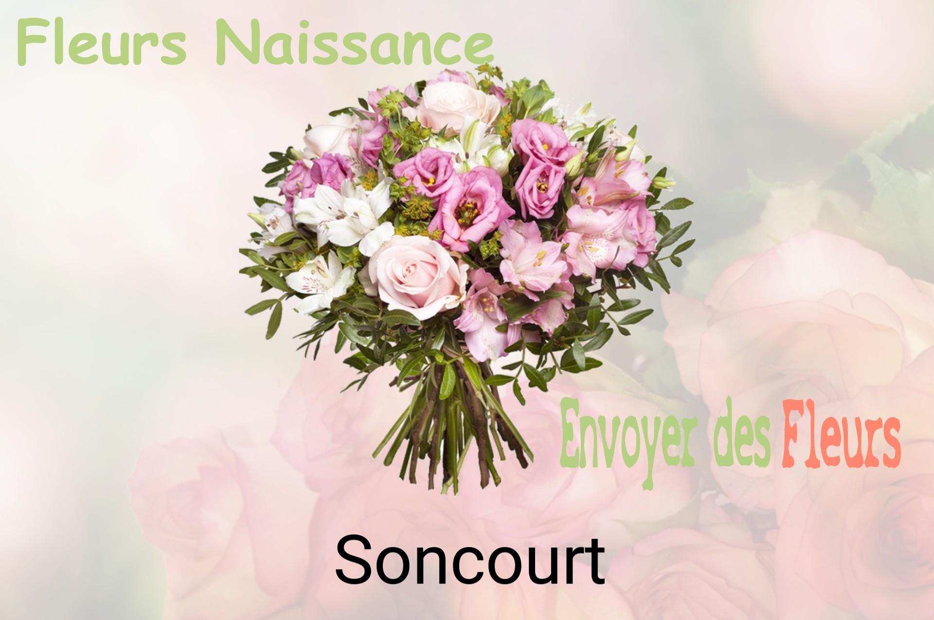 Bouquet de fleurs de naissance livré à Soncourt